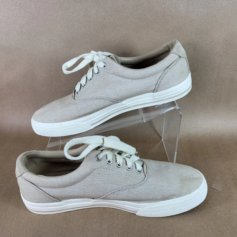 Polo Ralph Lauren Size 10 D Vaughn Beige Casual Sneakers Men's 01087